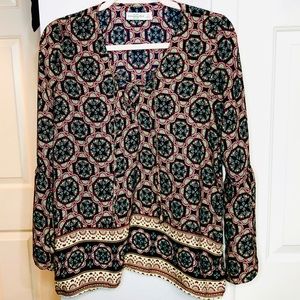 Abercrombie & Fitch long sleeved boho blouse